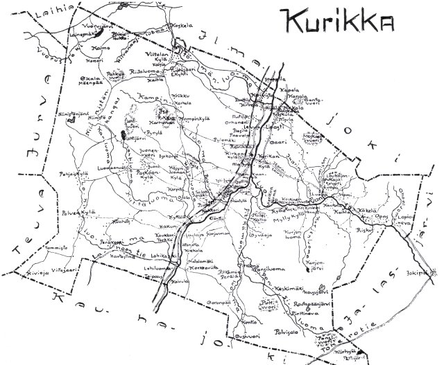 Map of Kurikka